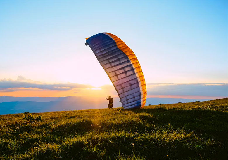 Paragliding french alps