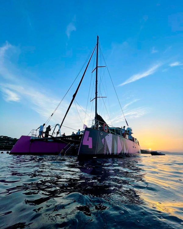 Catamaran sailing